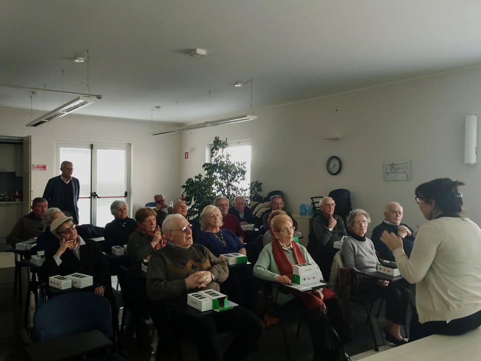 Momento di incontro presso la Fondazione Golgi Cenci